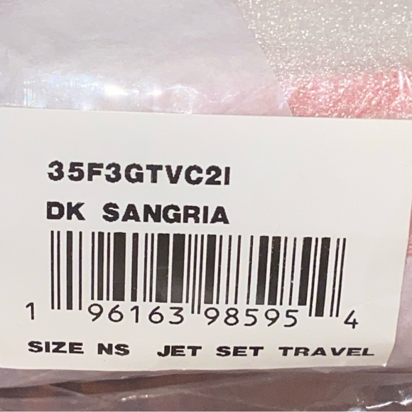 SOLD! MICHAEL KORS JET SET TRAVEL MD OVAL CAMERA CROSSBODY BAG MK DARK SANGRIA - Picture 13 of 14